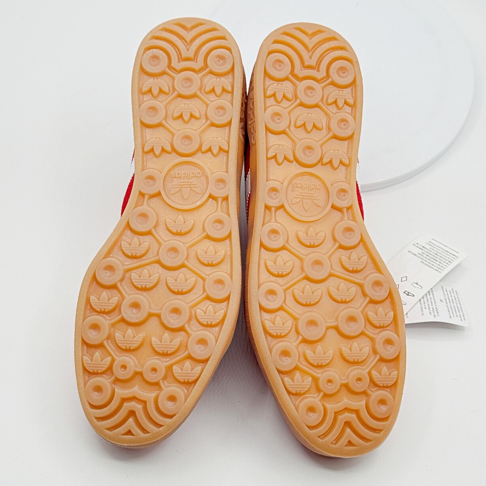 Adidas Gazelle Indoor Shoes Size 9.5 Mens Better Scarlet White Gum JI2063, NEW - Picture 3 of 13